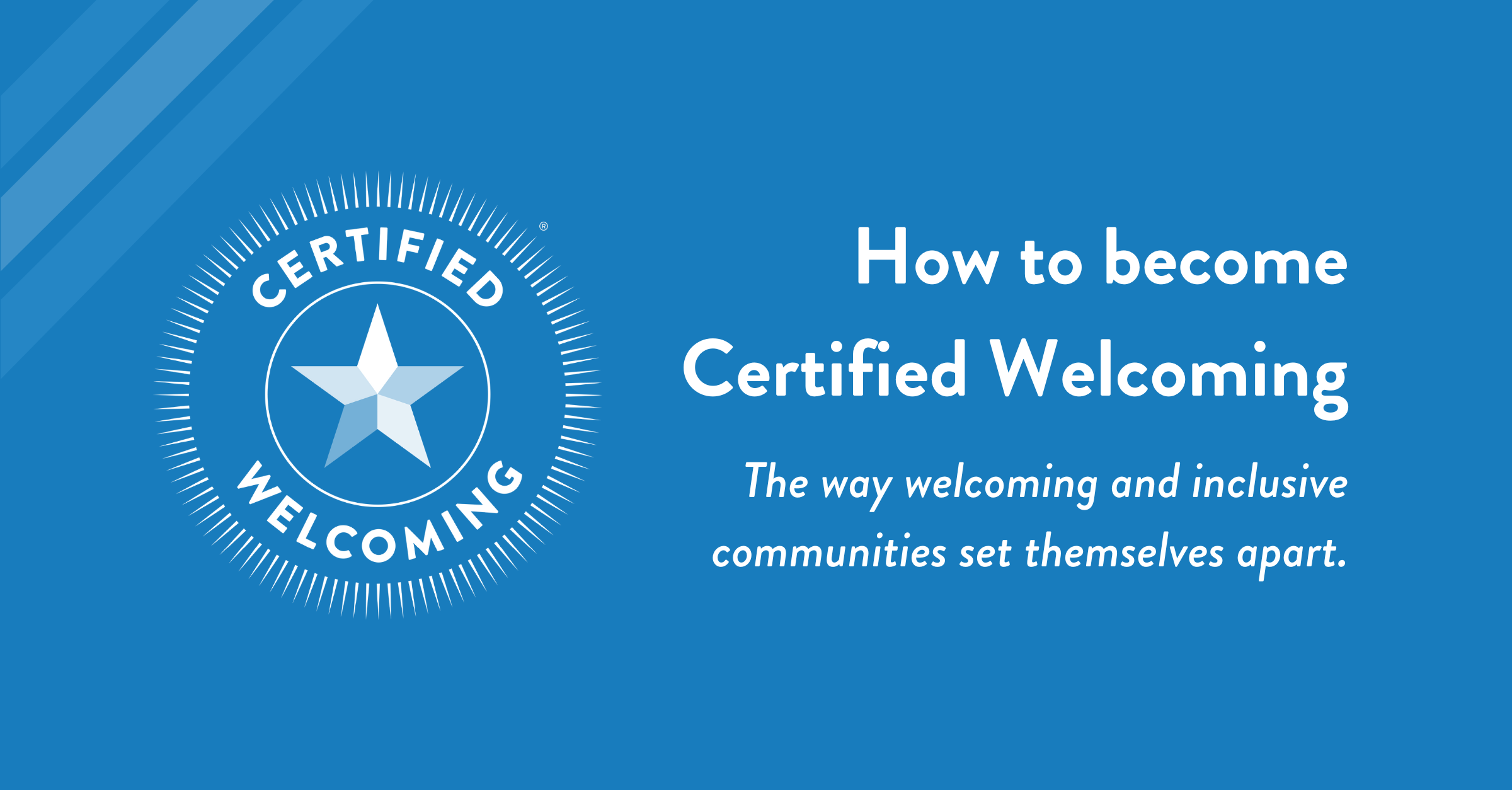 Certified Welcoming - programmatic seal